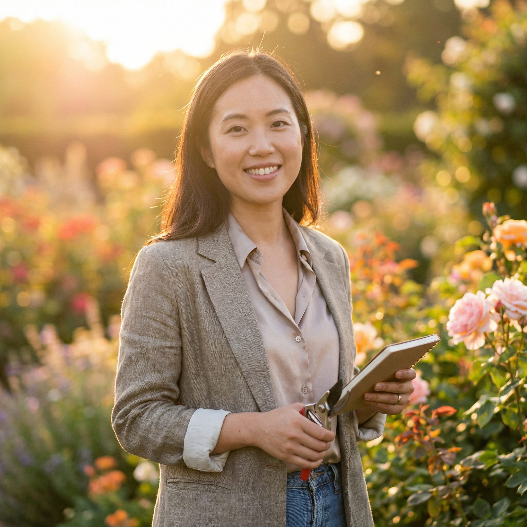 少女萝莉园艺设计顾问王芷萱